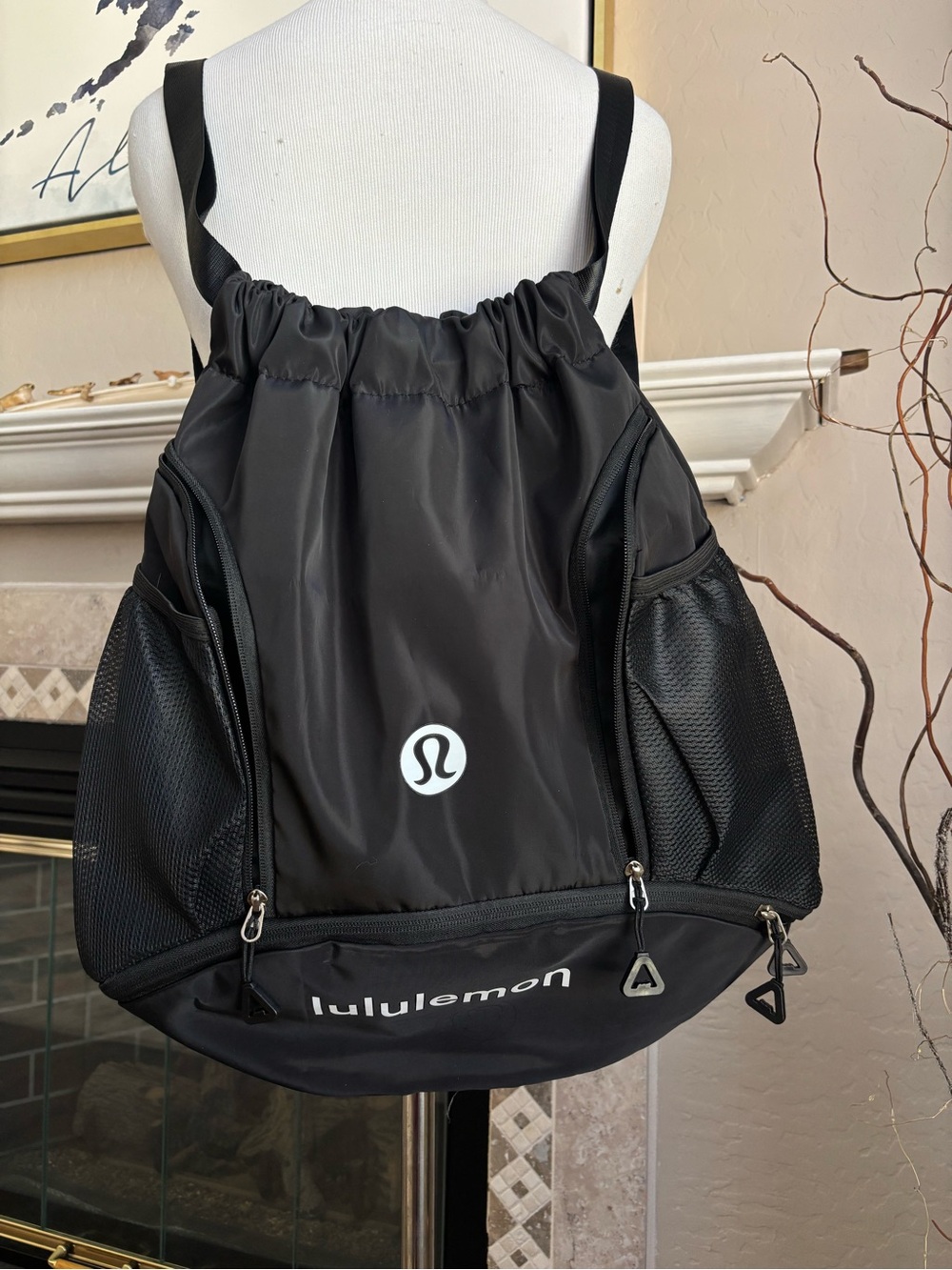 Lululemon NWOT Backpack Black Gym Athletic Bag Adjustable Straps Tennis Pickle